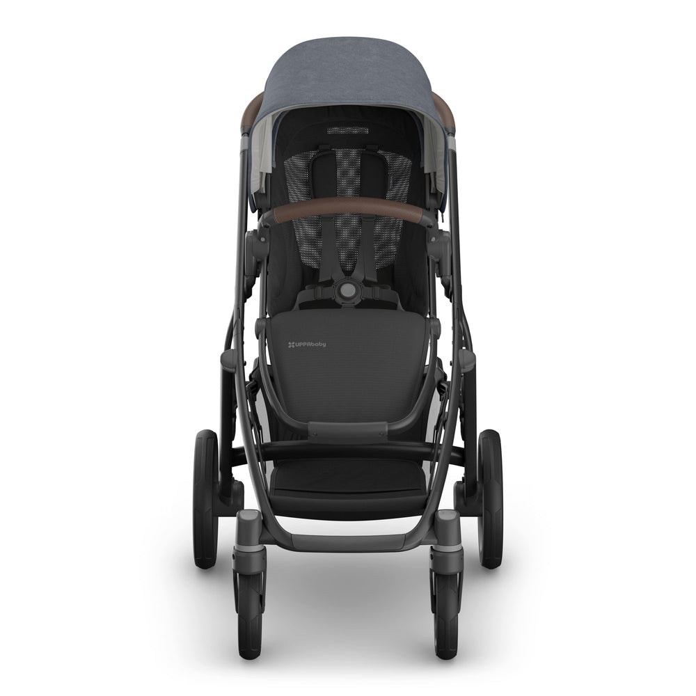 UPPAbaby Vista V3 Pram With Bassinet - Julian (Dusty Blue Melange) + FREE Upper Adaptors