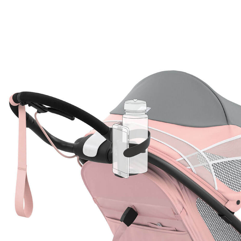 Cybex Priam Pram 2024 Rose Gold + Sepia Black + FREE Platinum Lite Cot, Insect Net, Snack Tray & 2in1 Cup Holder