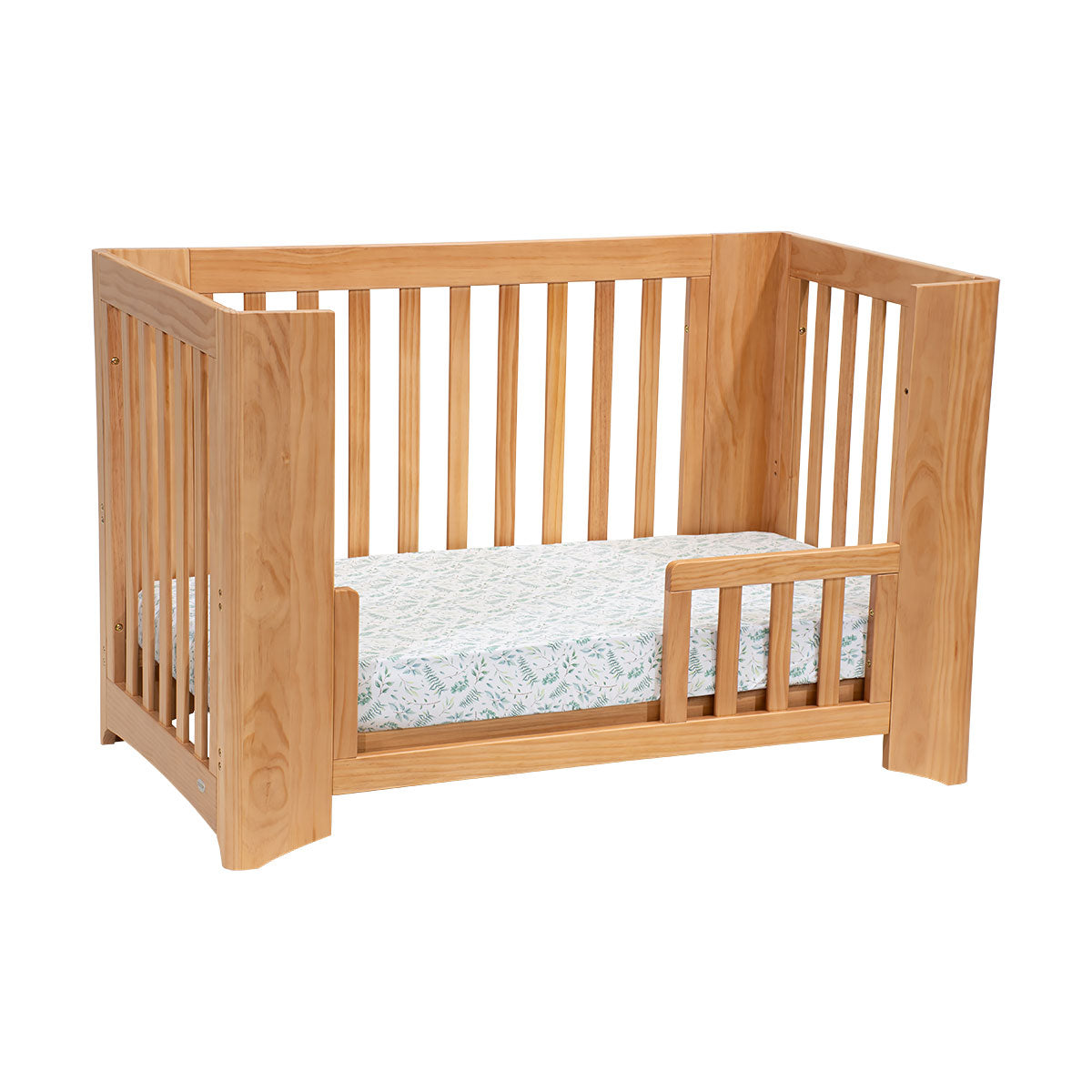 COCOON Evolve 4 in 1 Sandstone Convertible Cot Including The Australian Made Mattress Set & Toddler Bed Conversion Kit