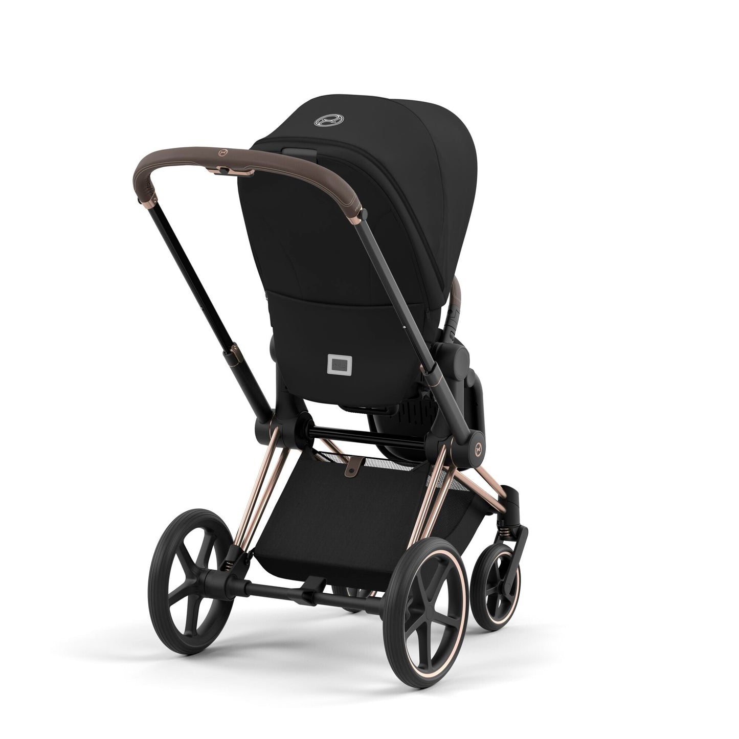 Cybex Priam Pram 2024 Rose Gold + Sepia Black + FREE Platinum Lite Cot, Insect Net, Snack Tray & 2in1 Cup Holder