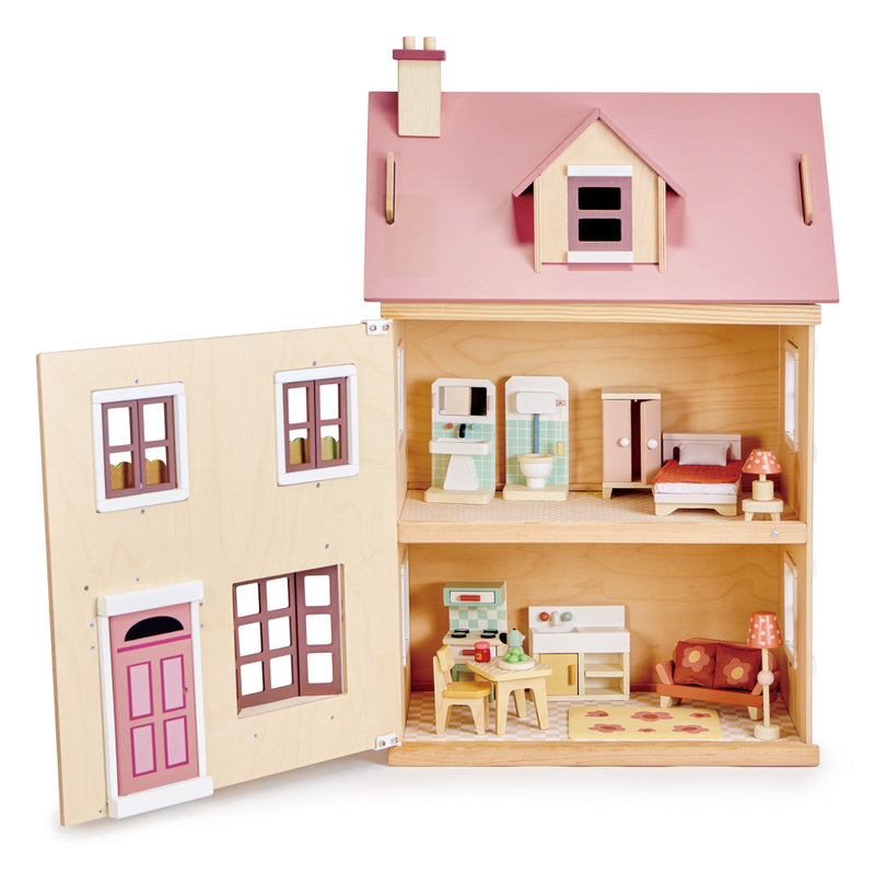 Tender Leaf Foxtail Villa Doll House With Furniture - Redsigned