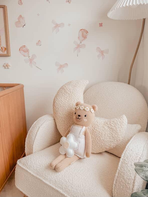 Luna Mae Baby Nursing Pillow - Moon