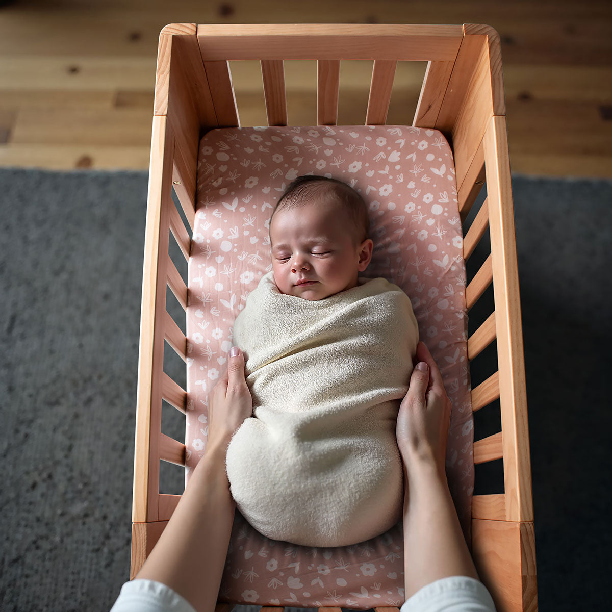 COCOON Evolve 4 in 1 Sandstone Convertible Cot Including The Australian Made Mattress Set & Toddler Bed Conversion Kit