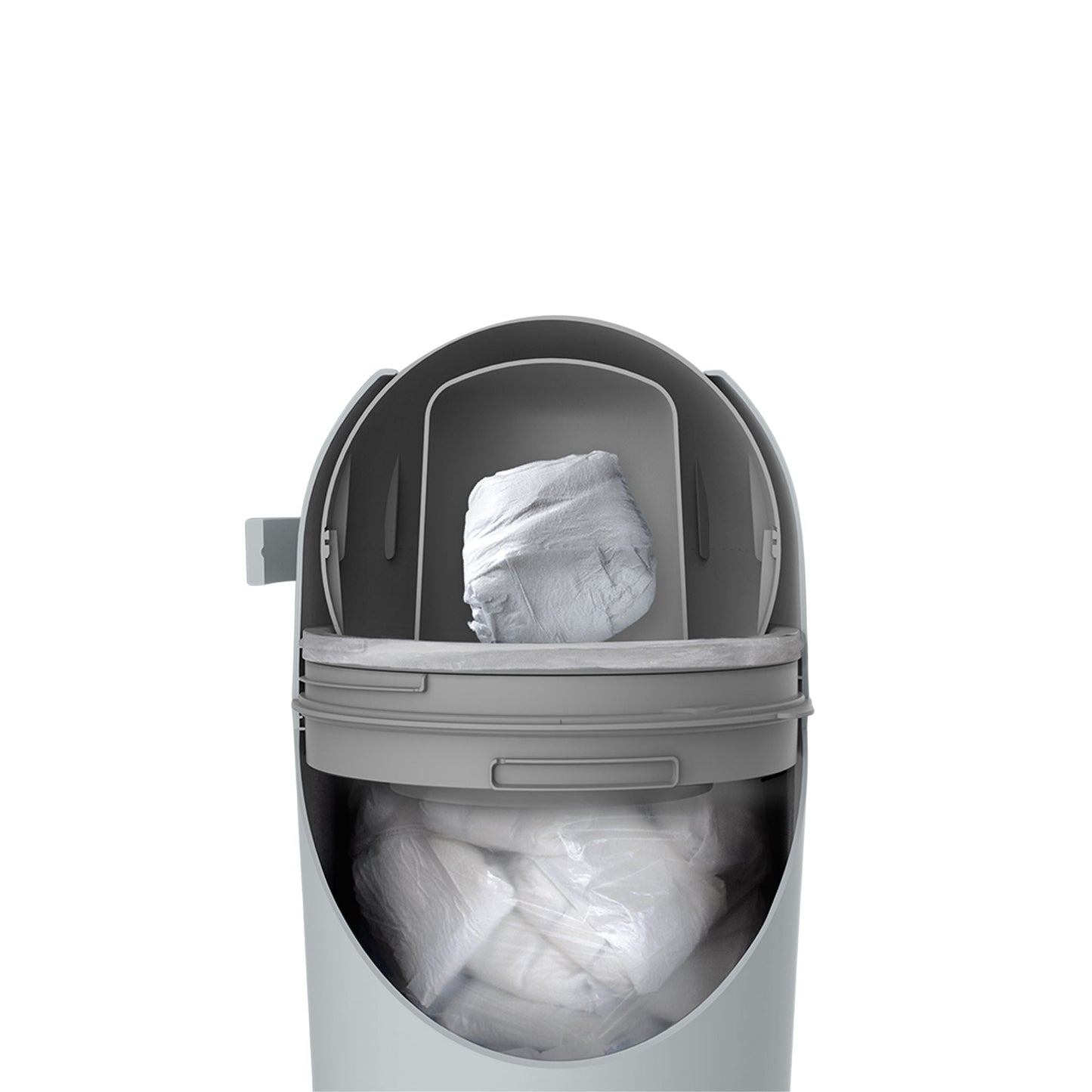 BabyRest Aster Nappy Bin - Grey