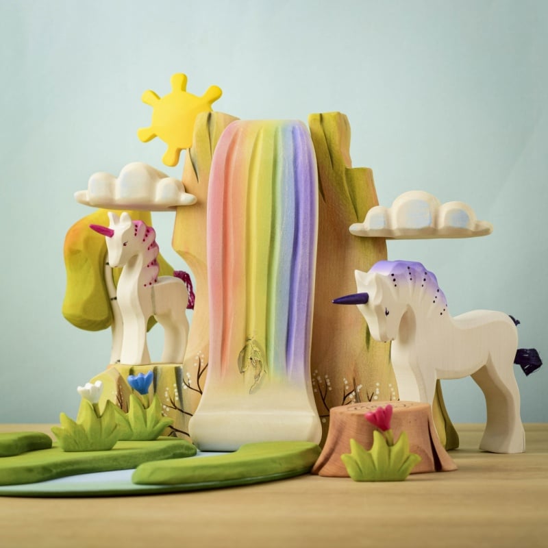 Bumbu Toys Romania Wooden Rainbow Cliff