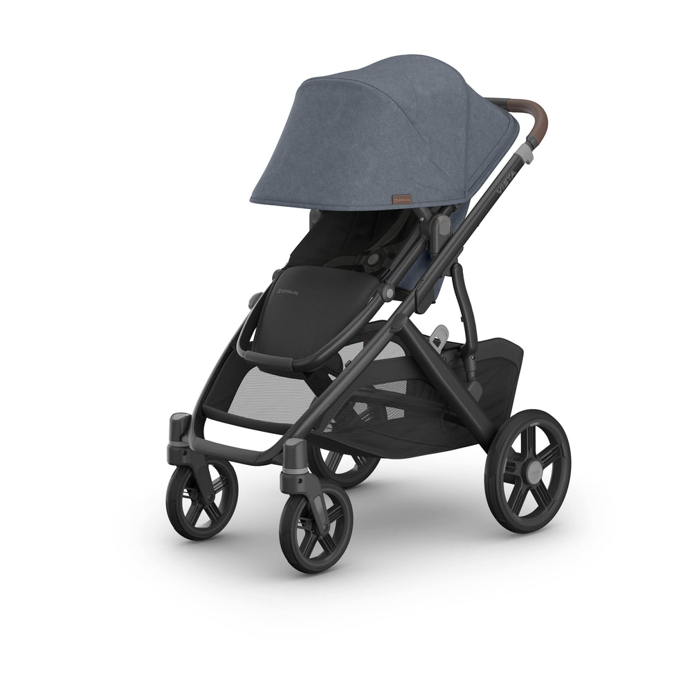 UPPAbaby Vista V3 Pram With Bassinet - Julian (Dusty Blue Melange) + FREE Upper Adaptors