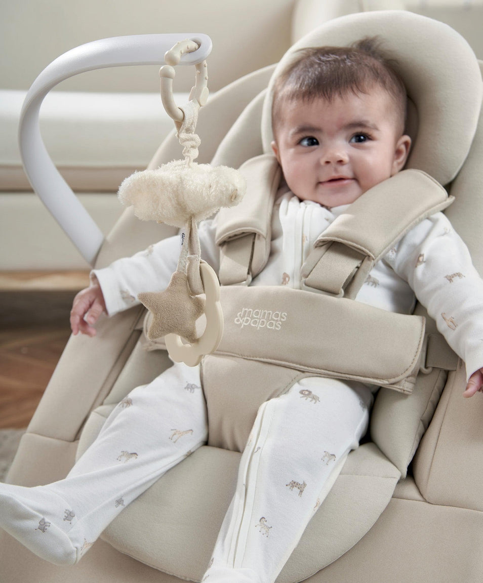 Mamas & Papas Eno Highchair, Bouncer & Cushion Complete Bundle - Cashmere