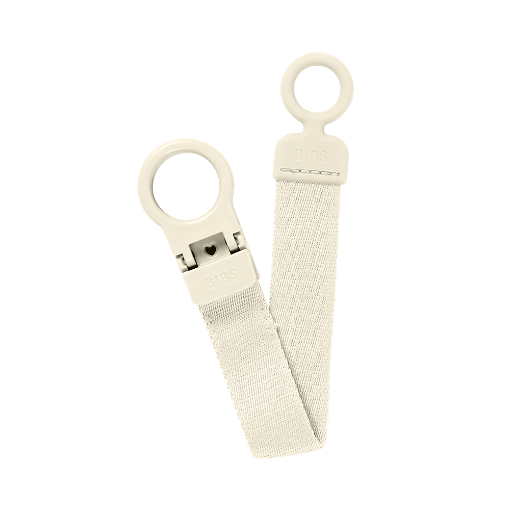 Bibs Pacifier Clip Loop - Ivory