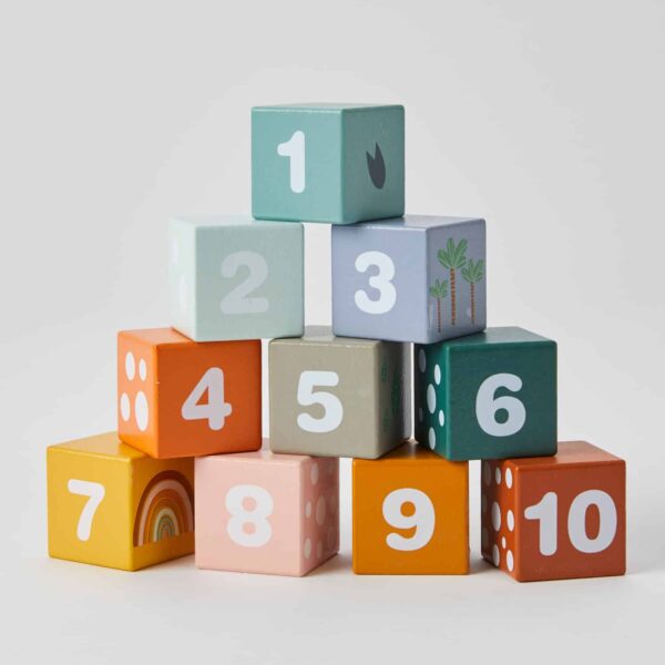 Zookabee Wooden Animal & Number Blocks