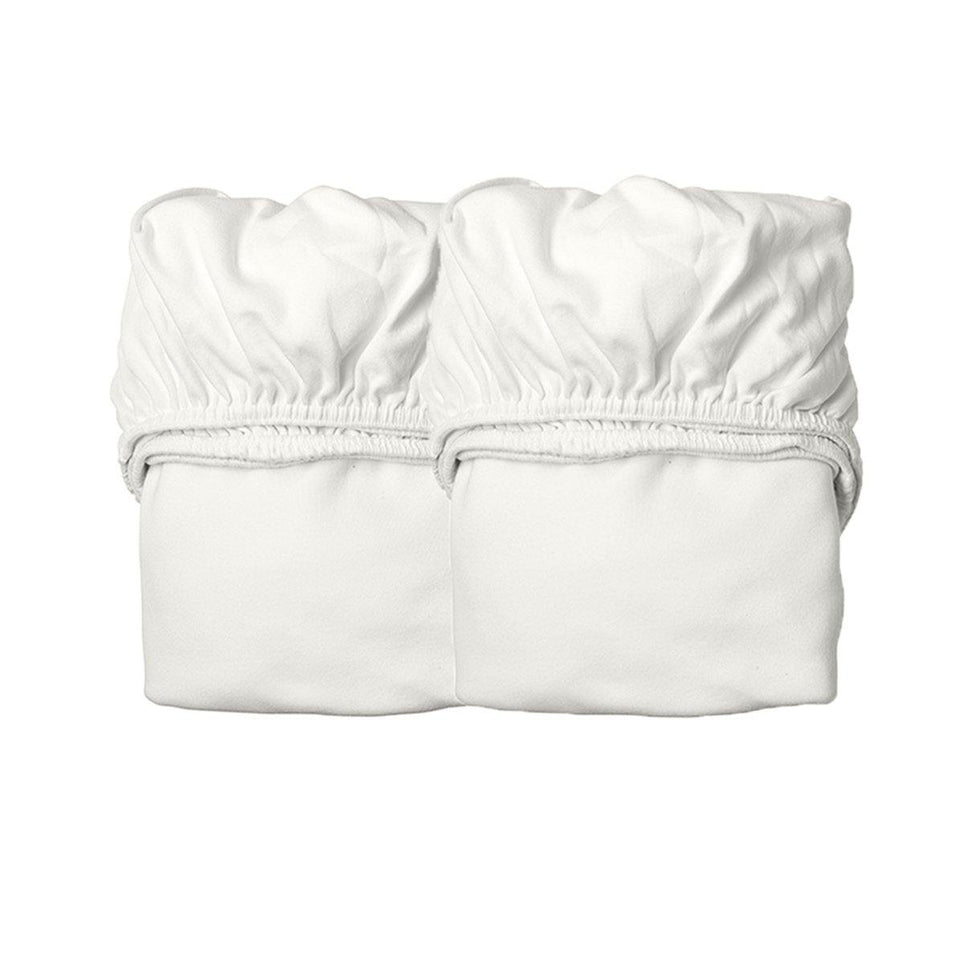 Leander Organic Baby Cot Sheets For Classic, Linea & Luna 120cm Cots - 2 Pack