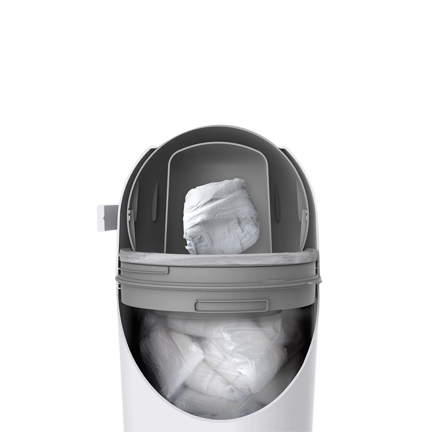 BabyRest Aster Nappy Bin - White