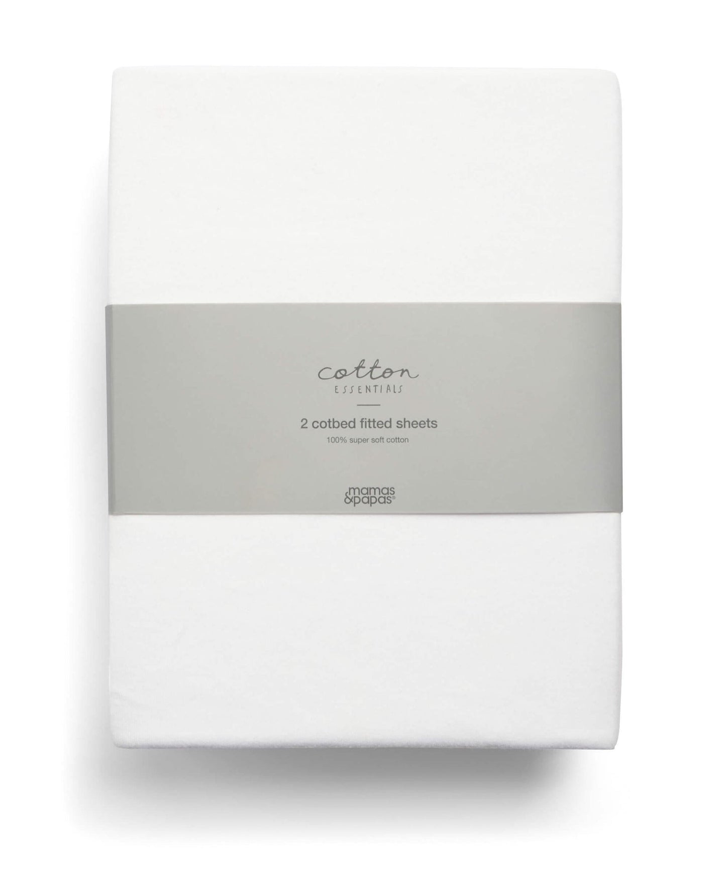Mamas & Papas Harwell 5 Piece Set with Cotbed, Dresser Changer, Mattress, Fitted Sheets & Mattress Protector - White