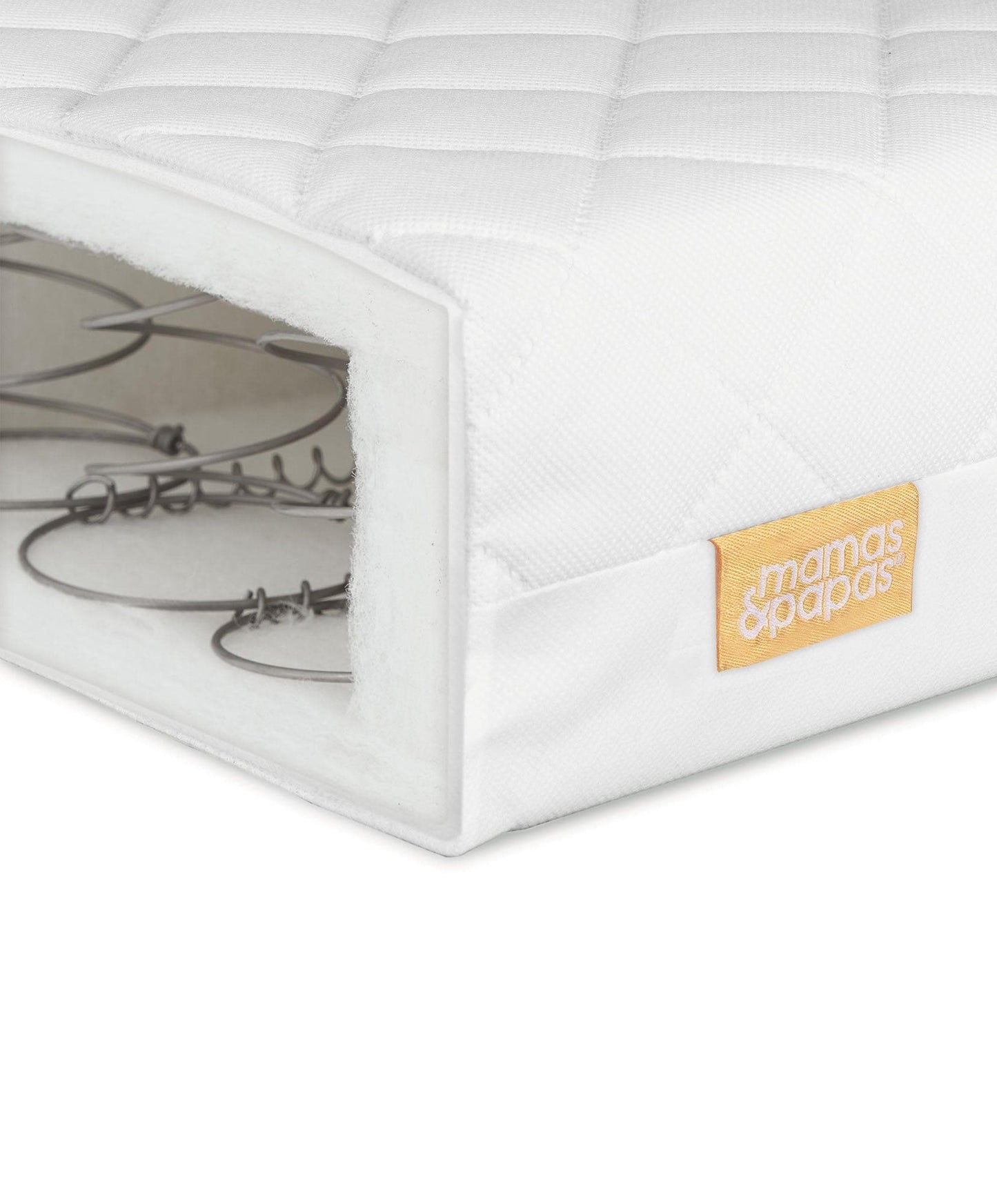 Mamas & Papas Harwell 5 Piece Set with Cotbed, Dresser Changer, Mattress, Fitted Sheets & Mattress Protector - White