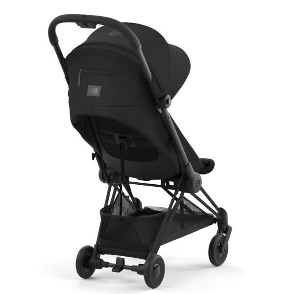 Cybex Coya Stroller - Matt Black & Sepia Black - Compact For Travel