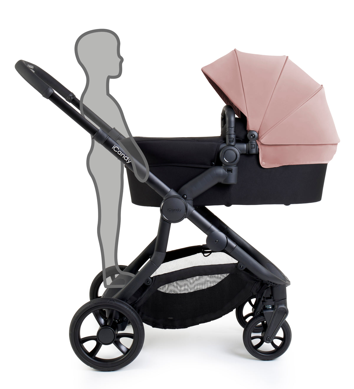 iCandy Orange 4 Pushchair - Rose + FREE Zazu Pram Rocker
