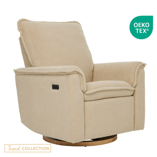 il Tutto Louie Electric Recliner Glider Nursery Chair - Taupe Teddy