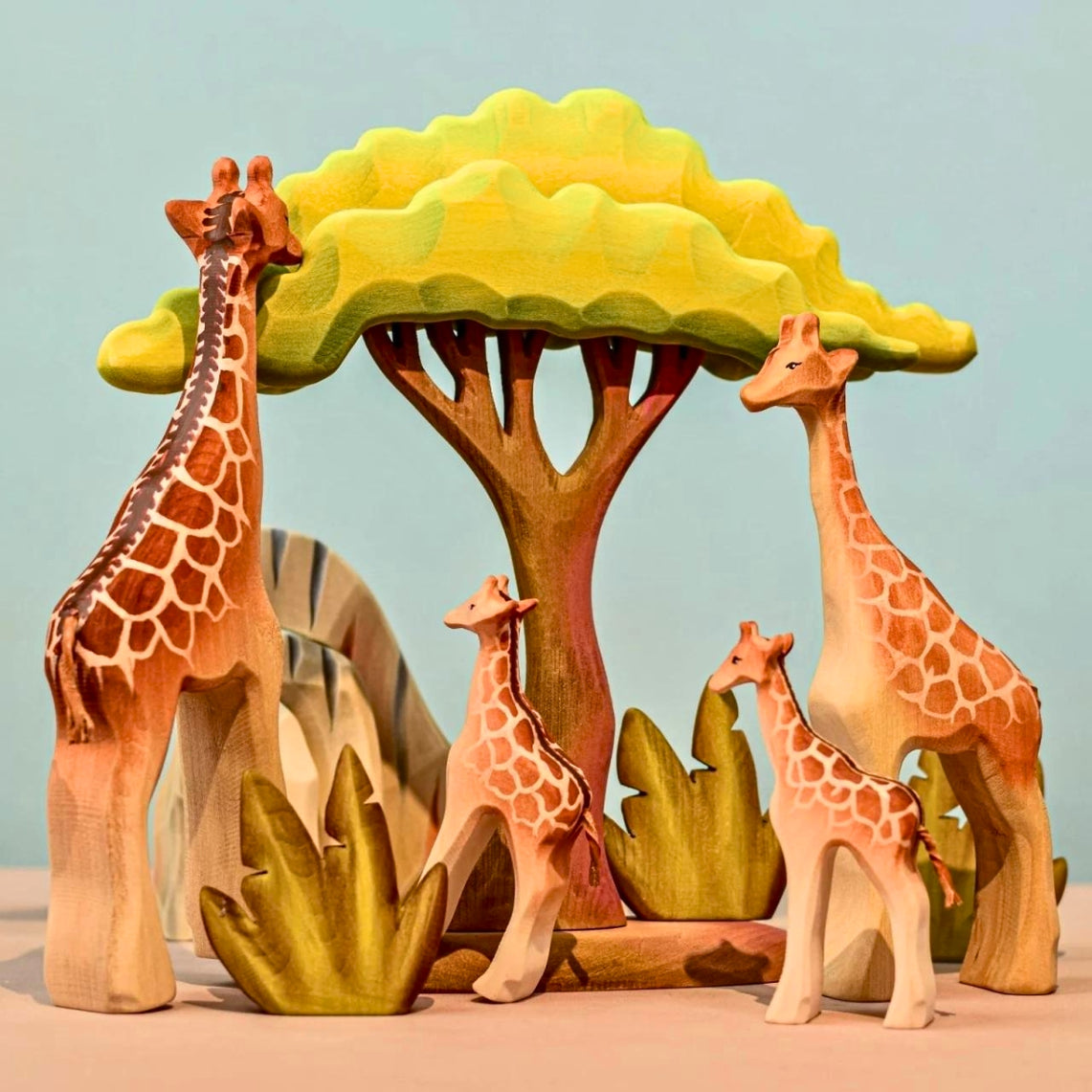 Bumbu Toys Romania Large Wooden Tree - Acacia