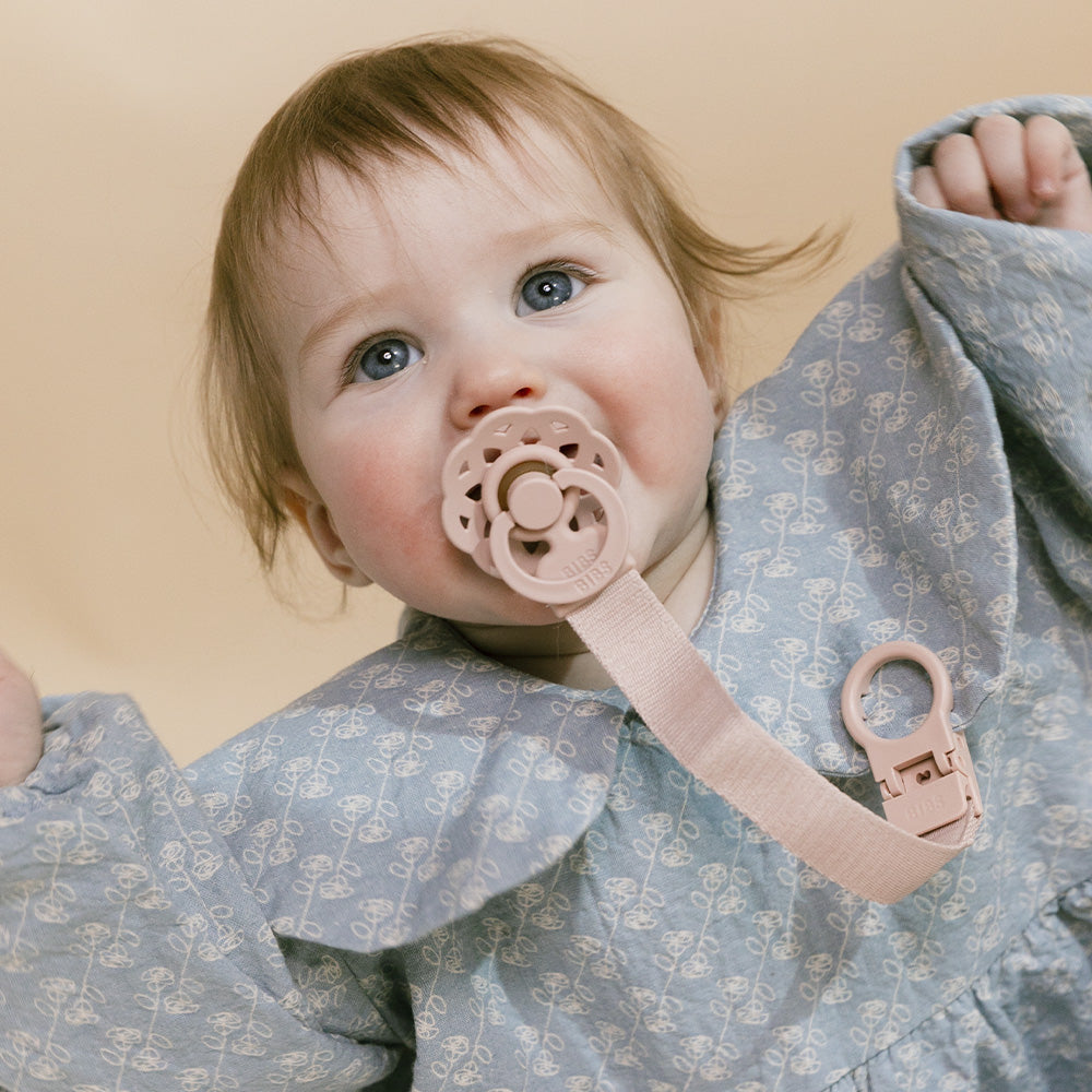 Bibs Pacifier Clip Loop - Ivory