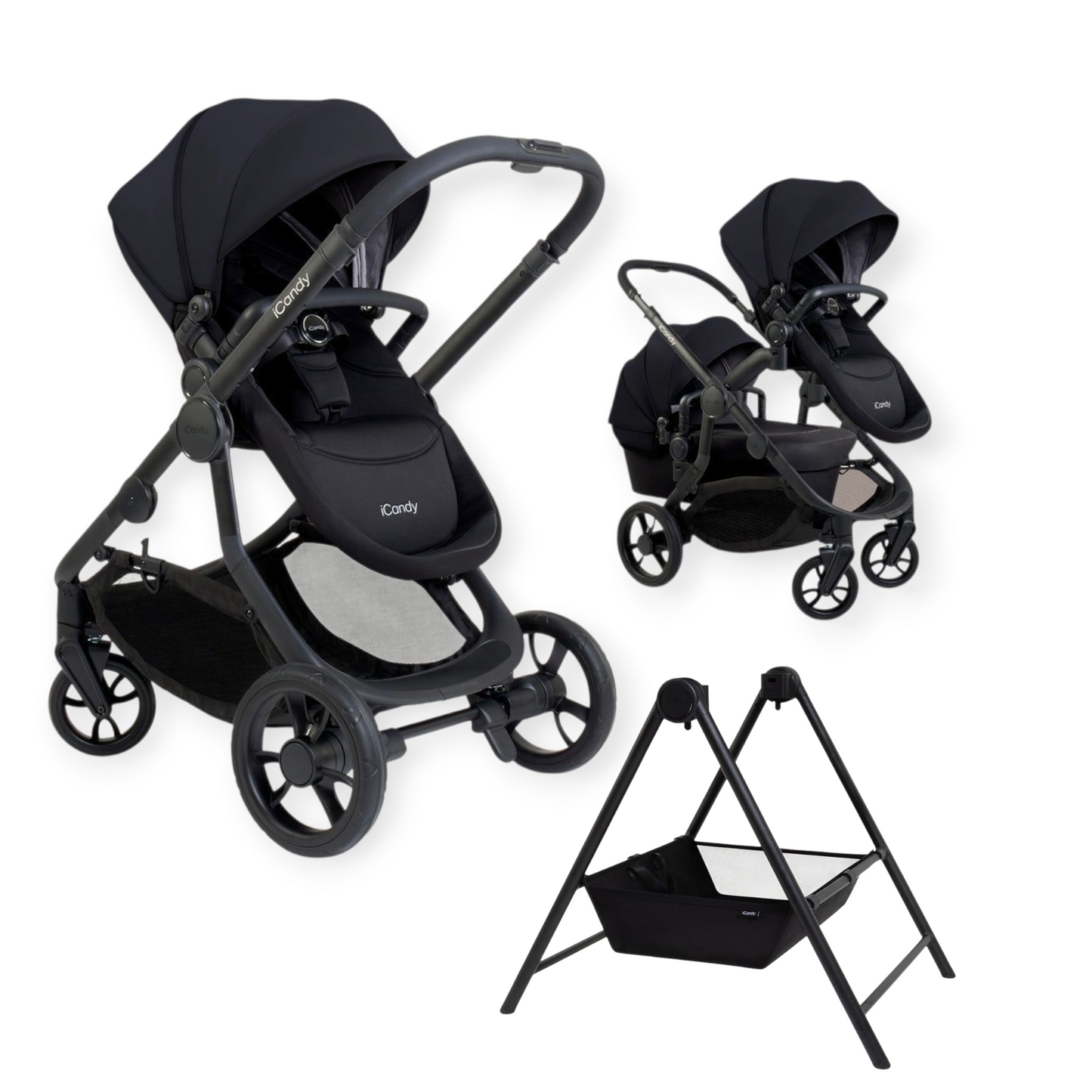 iCandy Orange 4 Pushchair - Black + FREE iCandy MiStand