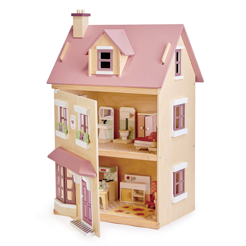 Tender Leaf Foxtail Villa Doll House With Furniture - Redsigned