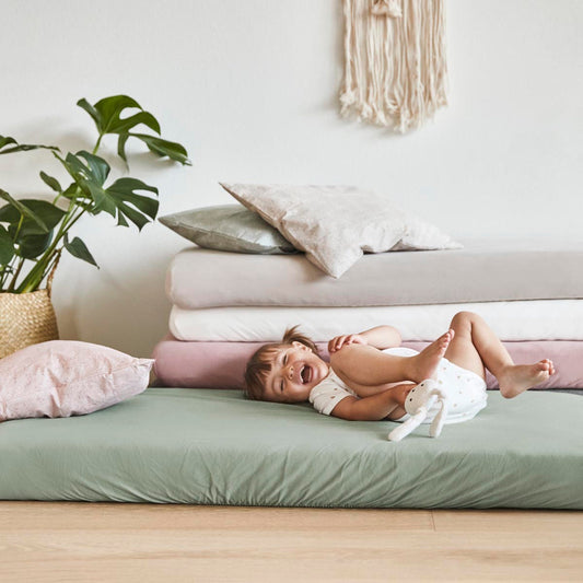 Leander Organic Baby Cot Sheets For Classic, Linea & Luna 120cm Cots - 2 Pack