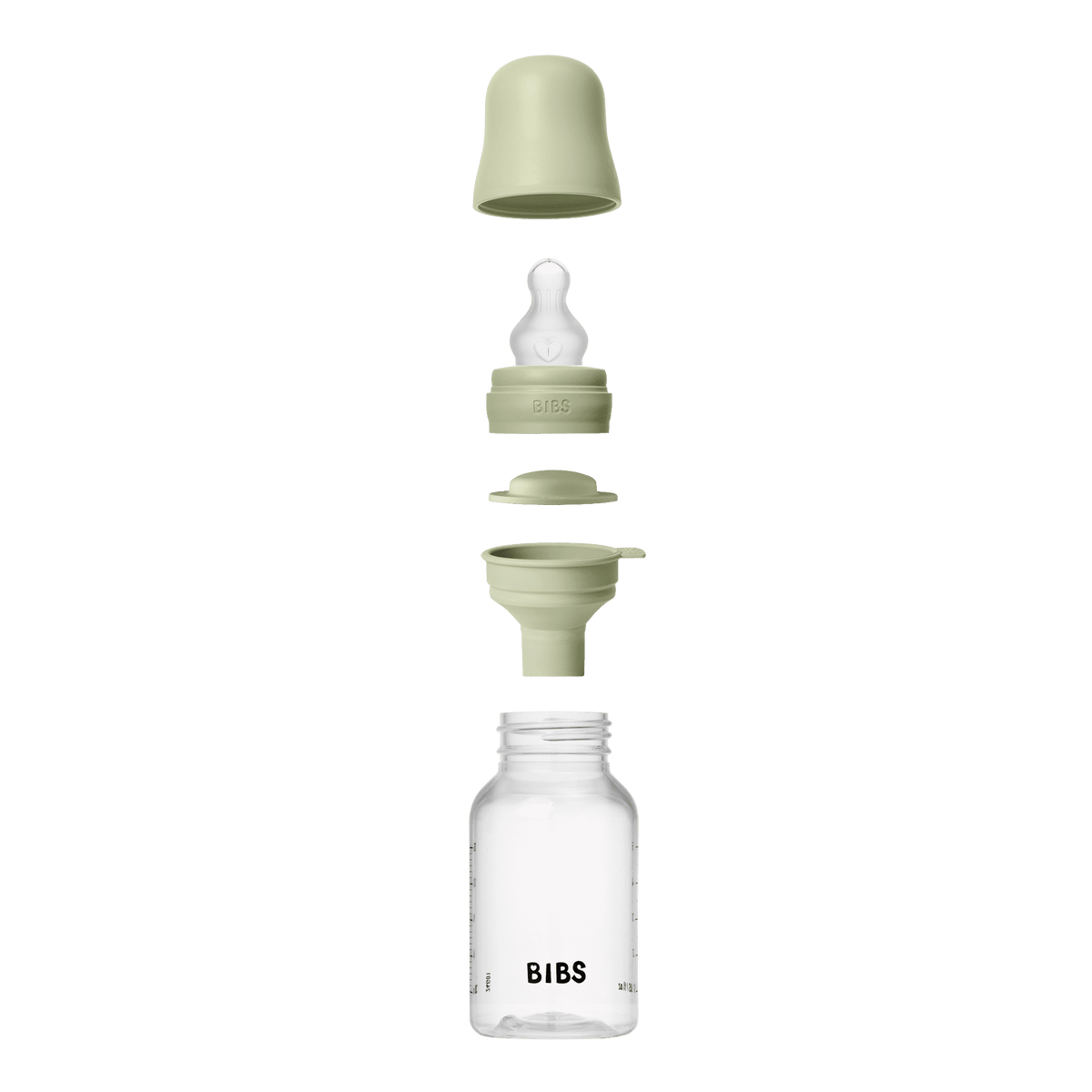 Bibs Baby Bottle Complete Set 150ml Silicone - Sage