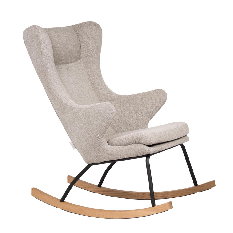 Quax Deluxe Rocking Nursing Chair - Sand Grey