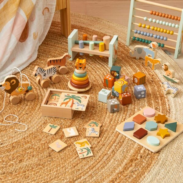 Zookabee Wooden Animal & Number Blocks