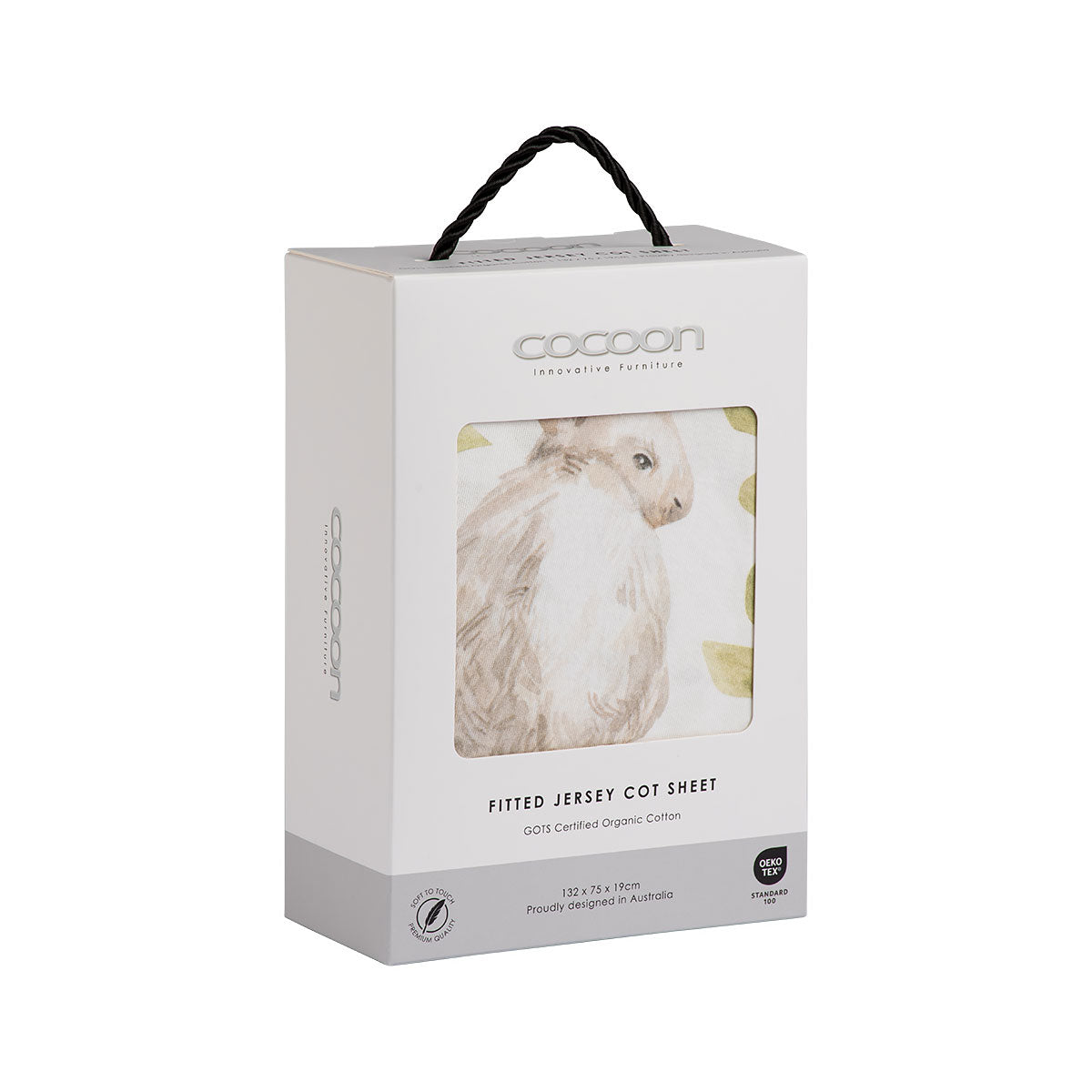 COCOON Fitted Cot Sheet – Lazy Bunny