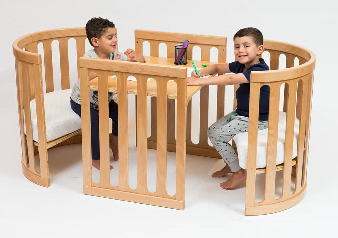 COCOON Nest Natural Convertible Cot Set Including the Australian Made Mattress Set