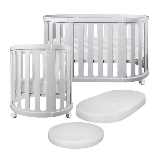 COCOON Nest White Conversion Cot Including the Australian Made Mattress Set
