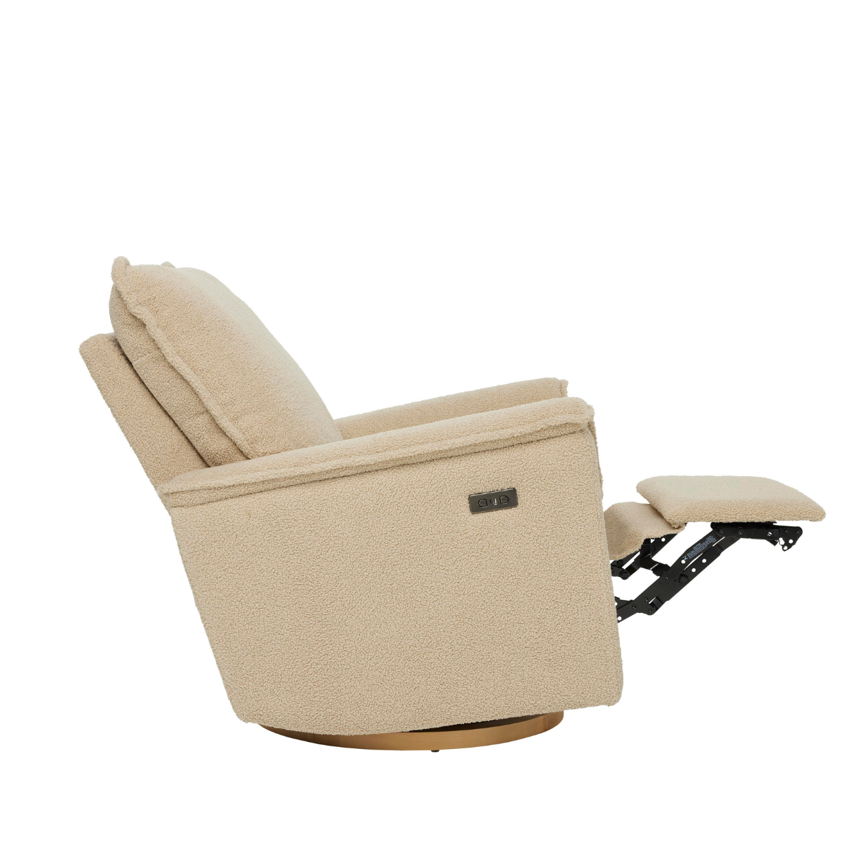 il Tutto Louie Electric Recliner Glider Nursery Chair - Taupe Teddy
