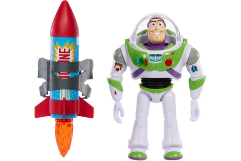 Disney Pixar Large Scale Feature Figure - Buzz with Rocket