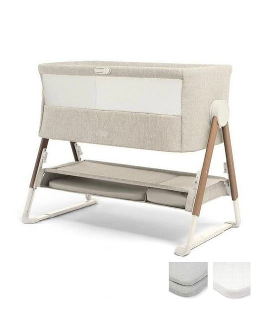 Mamas & Papas Lua Bedside Crib - Beige