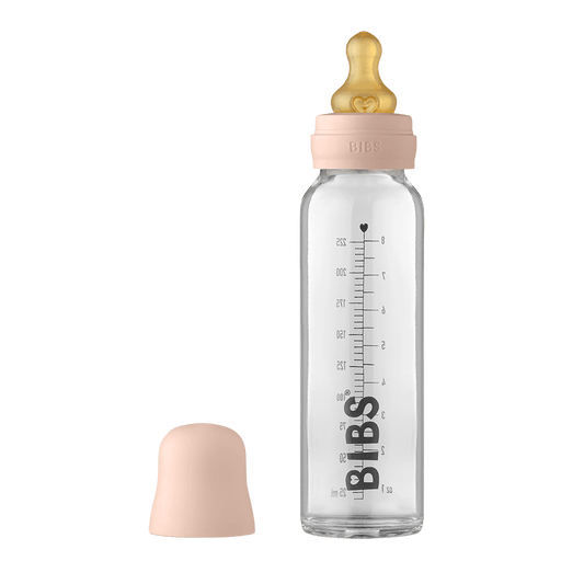 Bibs Baby Glass Bottle Complete Set 225ml - Blush