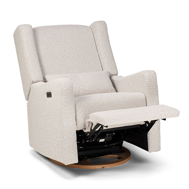 COCOON Bondi Electric Recliner Glider Chair - Light Grey Boucle