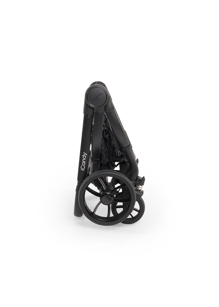 iCandy Peach 7 Pram - Black + FREE Zazu Pram Rocker