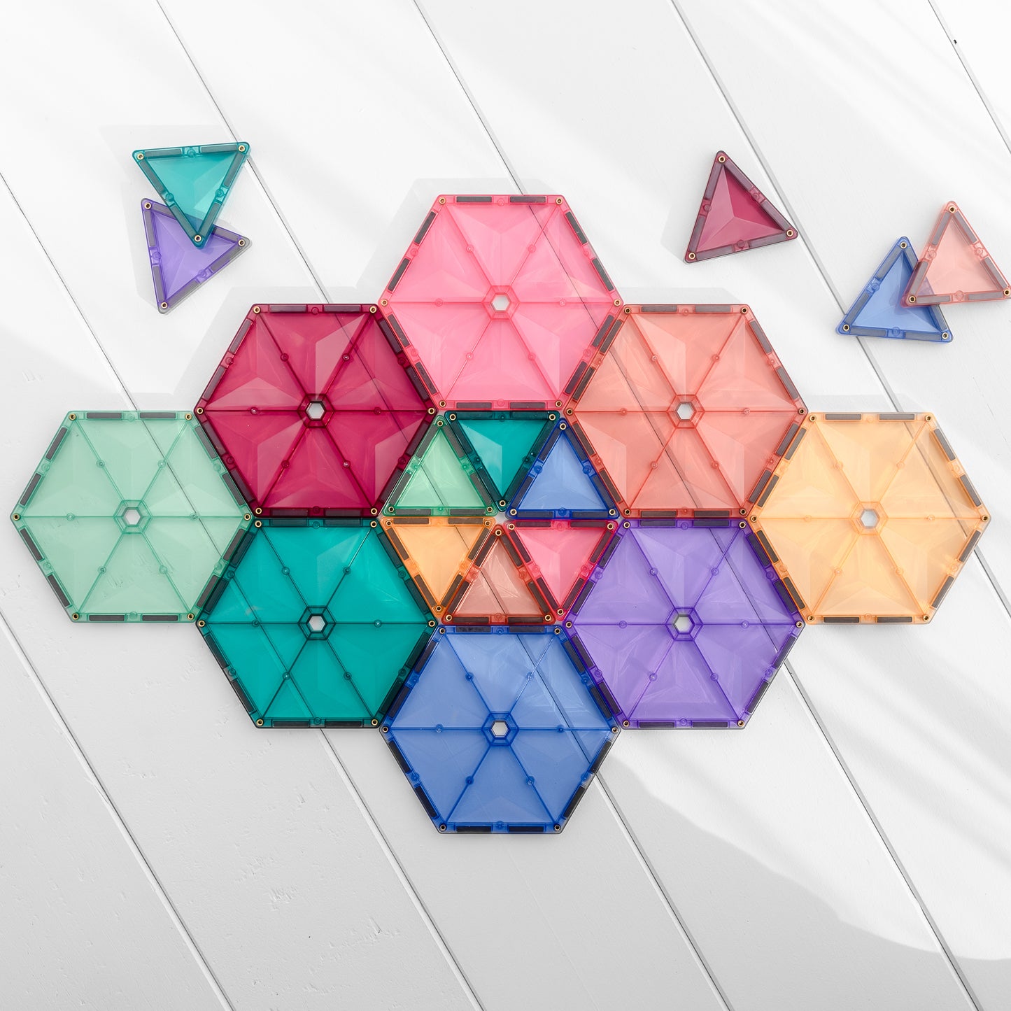 Connetix Tiles 40 Piece Pastel Geometry Pack AU