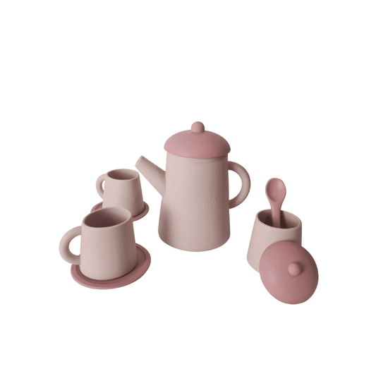 Silicone Tea Party Set | Pink | Serenity Kids ™️ - Serenity Kids